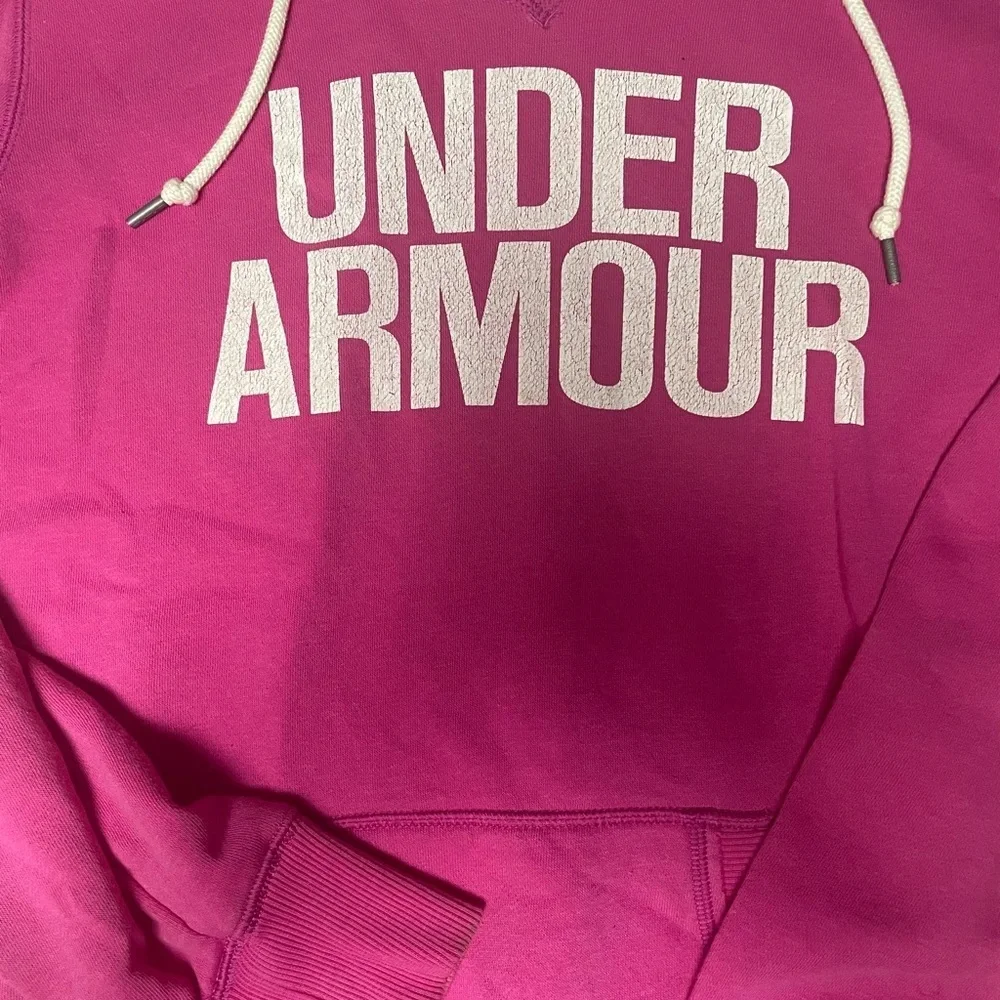 Under Armour Fuchsia Hoodie with White Accents